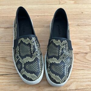 Vince slip on snakeskin pattern sneakers size 6